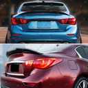 Rear Trunk Spoiler fits for Infiniti Q50 2014-2024, Gloss Black