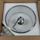 BUXVRCS Semi Flush Mount Ceiling Light Fixture, 3-Light Drum Lighting Fixtures, Hallway Light Fixture Ceiling Mount with Fabric Shade, Close to Ceiling Light for Bedroom Bathroom (Brushed Nickel)