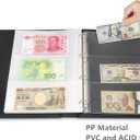 MUDOR 60 Pockets Currency Storage Pages with PP Material, PVC and Acid Free, 3-Pocket Page Bill Holders Refill Sheets for Collectors, 4 Holes Fillers Sleeves