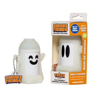 Portable & Eco-Friendly Personal Air Filter | Discreet HEPA & Carbon Filtration | Biodegradable & Up to 300+ Uses | Keychain Design for On-the-Go Freshness (Trixx)