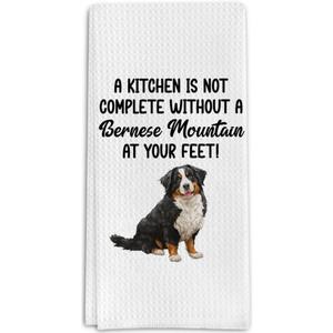 Bernese Mountain Gifts Kitchen Towels for Dog Lover, Dog Gifts Decorative Towels for Bar Kitchen Bathroom