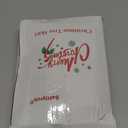 Sattiyrch Christmas Tree Skirt, 36 inches Luxury Cable Knit Knitted Thick Rustic Xmas Holiday Decoration, Burgundy (36in)