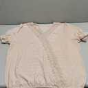 LOLONG Womens Tops Short/Long Sleeve V Neck Chiffon Blouses Dressy Casual Pom Poms Shirts Size XL