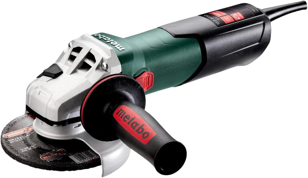 Metabo 4.5-Inch / 5-Inch Variable Speed Angle Grinder | 2,800-10,500 RPM | 11.0 Amp | Slide Switch (Locking) | Electronics | WEV 11-125