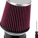 FVRITO Mini Bike Air Filter Cleaner Kit for Predator 212cc 224cc Coleman CT200U CT200U-EX BT200X KT196 Go Kart Baja Warrior MB200 196cc GX160 GX200 420cc GX390 Clone Engine Performance Parts Red