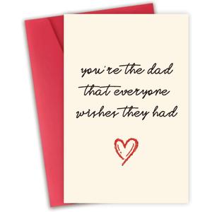 4 x Funny Father's Day Card, Fathers Day Gift, Happy Birthday Card
