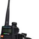 Compact Suction Cup Radio Holder, Dashboard or Windshield Walkie-Talkie Bracket Compatible with Kenwood Baofeng UV5R Motorola Talkabout Retevis Midland Yaesu CB Radio