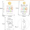 Baby's First ABC Book Baby Shower Activity, Boho Sun Baby Shower Guest Book Alternative with Alphabet Coloring Pages, Educational Keepsake & Activities, Sunshine Baby Shower Games Craft Kit