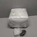 Off White Patio Sliding Door Curtains 100 Width 102 Inches Long Pinch Pleated Curtain Drape with Hooks Rings Light Filtering Semi Sheer Extra Wide 100x102 Drapes Panel for Living Dining Room