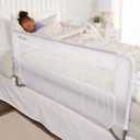 Regalo Swing Down Toddler Bed Rail Guard, NO Tools Required, Bed Rail for Toddlers with Patented Gap Guard, Toddler Bed Rail, Fits Twin, Full & Queen Beds, Bed Safety Rail for Kids Bed, 43 Long, 43 X 1 X 20 Inches