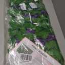 Artificial Ivy Privacy Fence Screen with Purple Flowers, Expandable Faux Ivy Trellis for Garden, Patio, Outdoor Decor, 46x14.3x2"