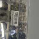 3 x 110-Piece Resin Sewing Buttons Set, 4-Hole Round Buttons, 15mm/20mm/25mm, 5 Colors for Blazers and Coats Brown/Black