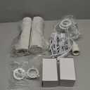 AVV Wall Sconces Set of Two, Wall Lamp Plug in with On/Off Switch, 2700K 4000K 5000K Selectable, Wall Lights for Bedroom, Living Room, Wall Decor for Bedroom, Fabric Linen Lamp Shades