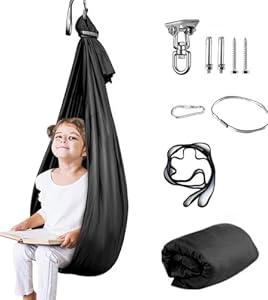 Therapy Swing for Kids with Special Needs (Hardware Included) Sensory Swing Cuddle Indoor Outdoor Adjustable Hammock for Children with Autism, ADHD, Aspergers, Sensory Integration