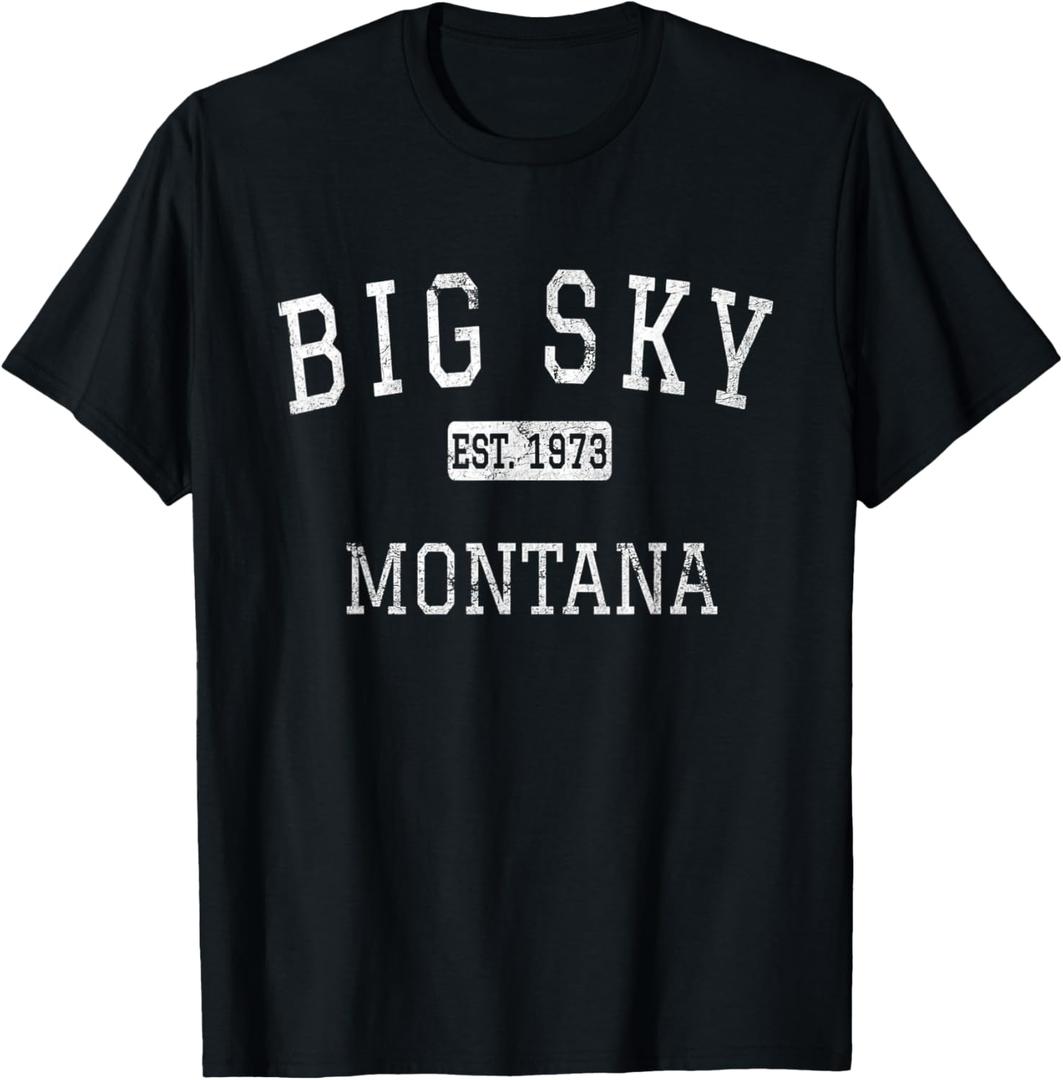 Big Sky Montana MT Vintage T-Shirt Small