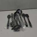 E-far 10 Pieces Silicone Cooking Utensils Set, Heat Resistant Kitchen Utensil Set for Nonstick Cookware, Kitchen Cooking Tools with Spatula, Spoon, Slotted Turner, Non-Toxic & Dishwasher Safe (Black)