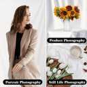White Backdrop 6x8ft Professional Photography Backdrop for Photoshoots, Studio & Portraits, Wrinkle-Free, Opaque, Machine Washable Polyester, Non-Fading, Reusable for Photo Background
