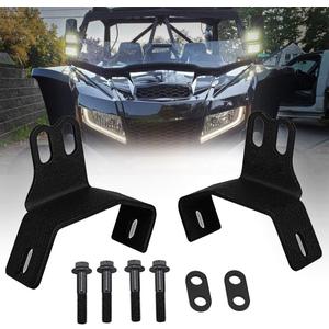 Chelhead A Pillar Roll Bar Dual Led Working Pod Lights Mounting Brackets Compatible with 2014-2019 Polaris RZR XP 1000 & 2015-2019 RZR 900