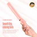 BeKind Curliq 1.25-Inch Extra-Long Barrel Curling Iron | PTC Ceramic Heating | Up to 430F | Dual Voltage | Designed for Long Hair