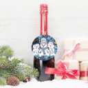 Snow Man Christmas Ornaments for Christmas Tree Snow Man Tree Ceramic Ornament Hanging Snowmen Ornaments for Xmas Holiday Home Decor Gift Exchanges Idea Party Supplies(Three1)