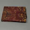 AEIOAE Boho Pillow Covers 20 x 20 Inch Set of 2 Red Gold Bohemian Decorative Throw Pillow Outdoor Linen Square Farmhouse Vintage Retro Carpet Pillowcases for Sofa Couch Home Decor