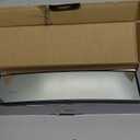 8sanlione Car Rearview Mirrors, Shock Resistant Interior Clip-on Panoramic Rear View Mirror for Car, Wide Viewing Range, 12 inch HD Universal Use for Cars, SUVs, Trucks, Vehicles (White)