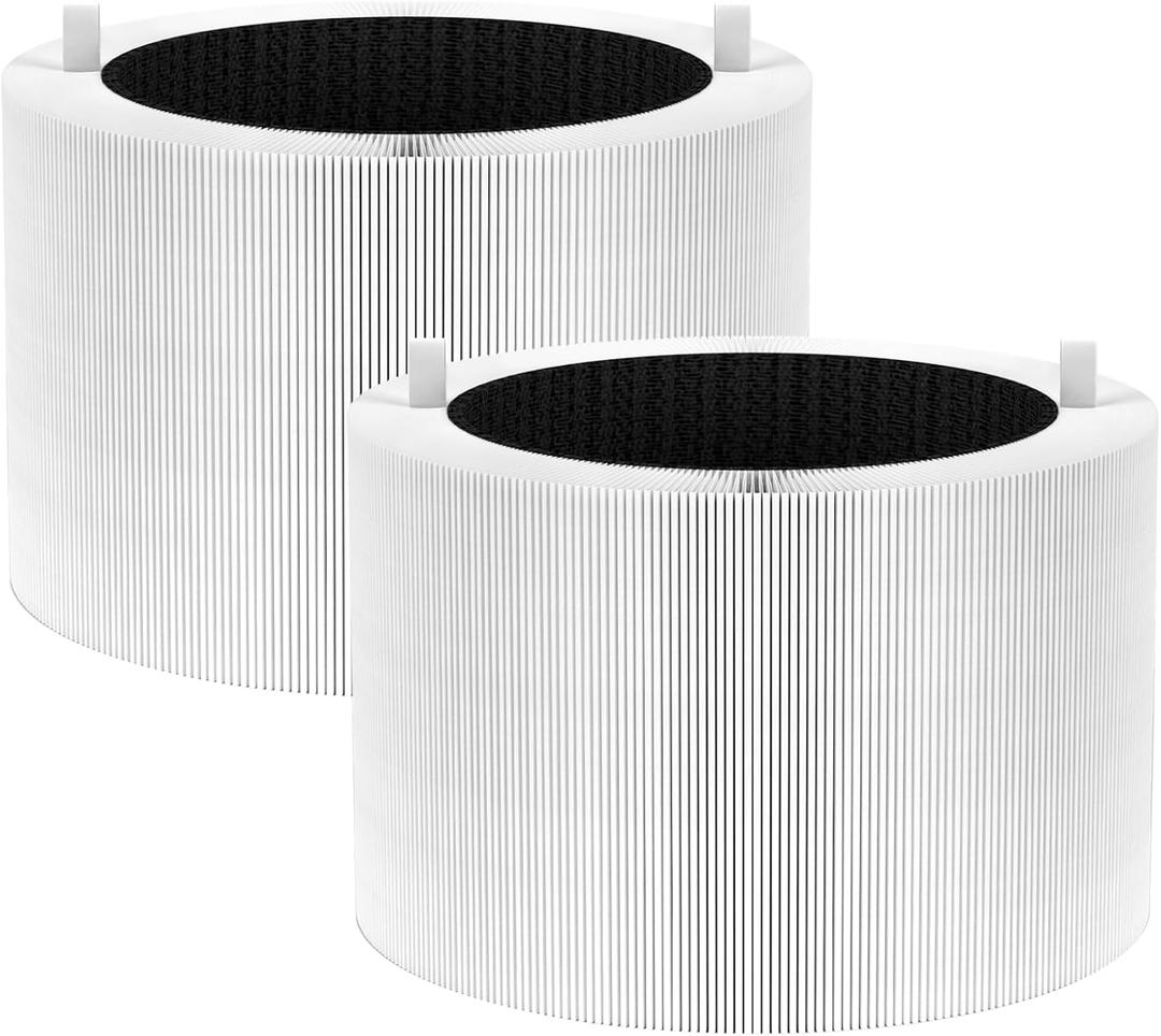 Vilaso 211i MAX Filter Replacement for Blue Pure Air Purifier, 2 Pack | 2-Stage Filtration System of H13 HEPA Filter and Activated Carbon Filter