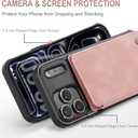 Vinich for iPhone 17 Pro Max Wallet Case with Card Holder, RFID Blocking Credit Slots Kickstand Shockproof Phone Cover Fit for iPhone 17 Pro Max 6.9" Rose Pink