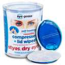 Self Heating Eye Compress and Lid Wipes, Stye Management, 10 reusable pads