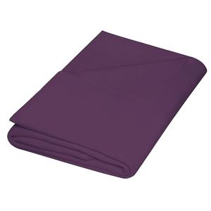 ZPECC King Flat Sheet Only 1 Pack, Durable Dark Purple Top Bed Sheets Hypoallergenic Soft Brushed Microfiber Color-Coded Label, 90"x102"