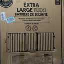 29.5-40.5" Baby Gate for Stairs, Dog Gate for Doorways, Walk Thru Auto Close Metal Baby Safety Gate for The House, Stairs and Doorways, Child Gate Pressure Mounted, Pet Gate for Dog Indoor - Black