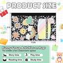 5x7.5ft Composition Classroom Rug Elementary Large Marble and Boho Educational Area Rug Non-Slip Composition Notebook Carpet Pastel Play Carpet for Preschool Back School Teaching Reading Mat