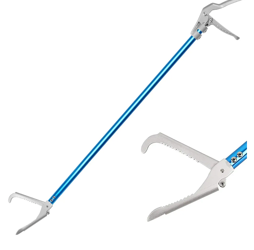 60" Professional All-Aluminum Alloy Snake Tong Reptile Grabber Rattle Snake Catcher Wide Jaw Handling Tool with Lock
