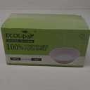 ECOLipak 150 Pack 12 oz Paper Bowls, Disposable Compostable Bowls Heavy-Duty, Biodegradable Soup Bowls Made of Natural Bagasse, Eco-Friendly Sugarcane Bowls for Salad, Dessert, Milk, Cereals