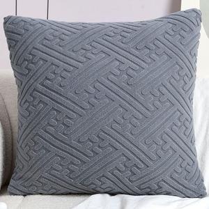 Stretch Throw Pillow Cover Square Rectangle Super King Various Size Pillow Cases Extra Large Cushion Covers Soft Corduroy Decorative for Bedroom Sofa Couch Pillows (Dark Gray, 60x60 cm)