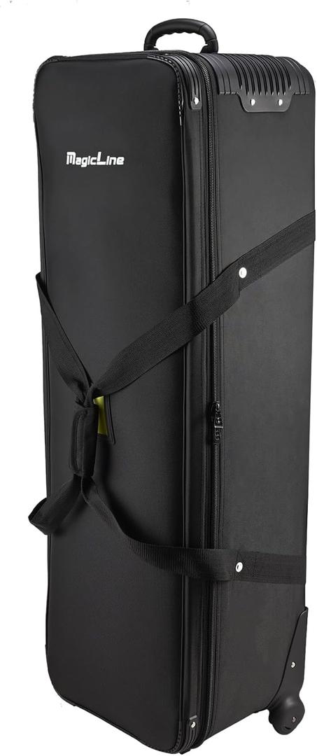 MagicLine Studio Equipment Trolley Case, Rolling Camera Bag, 39.4"x14.6"x13", 88 Lbs Load Capacity, Carrying Bag with Wheels for Tripods,Monopods,Light Stands,Flashes,Telescopes or Musical Instruments