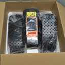 Under Desk Machine, Electric Elliptical Leg Exerciser for Senior, 15 Adjustable Speeds Quiet and Portable Seated Pedal Exerciser for Training with Remote Control (Orange)