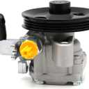 Chefull 21-5440 Power Steering Pump with Pulley for 2004 2005 2006 2007 2008 2009 for Kia Spectra5, 2005-2010 for Kia Sportage, 2005-2009 for Hyundai Tucson, OE-Quality New Power Assist Pump