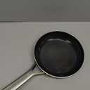 Stainless Steel Egg Frying Pan Nonstick Skillet for Cooking Eggs and Steaks Flat Bottom Fry Pan with Ergonomic Handle for Everyday Use (46.00X28.00X5.00CM)