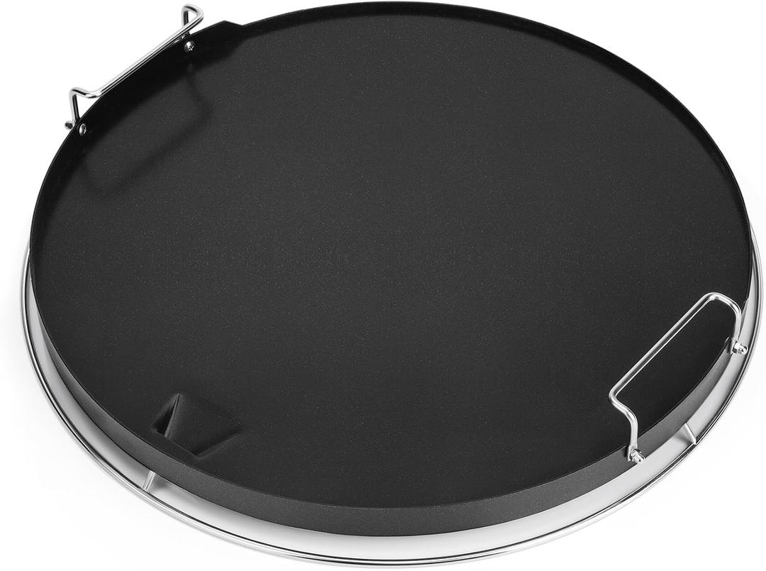 Non-Stick Ceramic Coated BBQ Griddle, Grill Plancha with Removable Handles