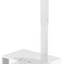 Adjustable Projector Ceiling Mount,Universal Projector Shelf for Ceiling and Wall, Holds up to 22lbs，No Hole Installation, Hidden Cable Routing, White
