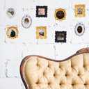 25Pcs Vintage Resin Picture Frame Mini Antique Photo Resin Frame DIY Small Picture Frame Mini Resin Vintage Frame Antique Resin Photo Frame for Jewelry Display Photography Photo Frame Wall Decor