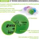 Champion Sports Rhino Skin Dodgeball Set 6 Soft Foam Balls with Durable Coating, 6" or 7" for Gym, Playground Play