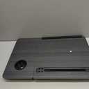 BUYIFY Portable Foldable Laptop Desk for Bed and Couch, Adjustable Lap Desk with Cup Holder and Phone Holder, Ideal for Working, Reading, Writing, and Breakfast (Black)