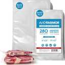 Avid Armor Chamber Vacuum Sealer Bags  6x10" & 8x12"  280 Pack  Heavy Duty Commercial Grade, BPA-Free Pouches for Sous Vide, Food Preservation, Meat Storage, Freezing, and Long-Term Storage