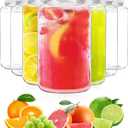 3 Ounce 9 Pcs Glass Juice Bottle Bulk Beverage Containers Glass Drink Containers for Milk Juice Drinks Bottle White Lid