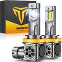Termitor 2026 - H11/H9/H8 LED Bulbs, ,  Super Brighter H11 LED, True 1:1 Mini Size, 6500k Cool White, Plug & Play,10 Years Longer Lifespan, Pack of 2