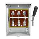200 Amp General Safety Switch, 3 Pole Non-Fused AC Disconnect Switch Box, NEMA-3R Enclosure, Anti Corrosion and Rust Prevention with Ground Kit for Outdoor&Indoor (200A-3P)