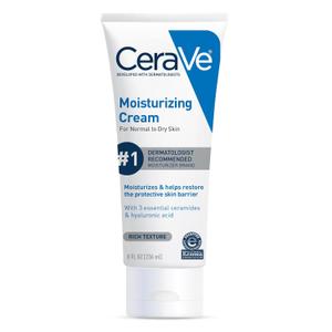 CeraVe Moisturizing Cream, Face Body Moisturizer, Normal to Dry Skin, 8 Fl Oz (8 Ounce)