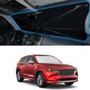 Windshield Sun Shade Umbrella Custom Fit for 2017-2026 Mazda CX5 CX-5 Accessories Front Window Sunshade Shield Blocker Keeps Car Cool